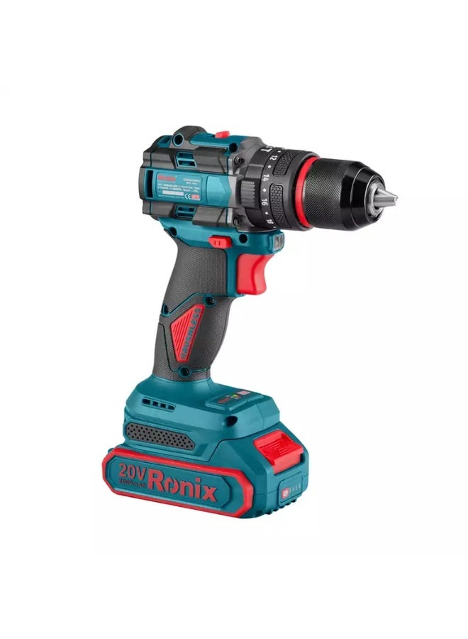 RONIX Cordless Impact Drill  (Brushless)  20V,  13m-60N.m #8670 - Image 3